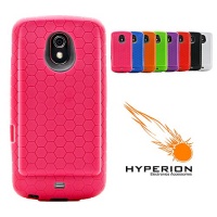 Hyperion Samsung Galaxy Nexus Extended Battery HoneyComb TPU Case Pink (Hyperion Retail Packaging) **Compatible with ALL Hyperion, Qcell, and Anker Galaxy Nexus Extended Battery Models**