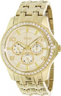 GUESS Women's U0147L2 Gold-Tone Polished Glamour Watch