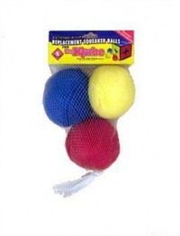 Kyjen Plush Puppies IQube Replacement Squeakin' Balls, 3-Pack