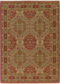 Karastan Original Heritage Kirman Crimson Rug, 8-Feet 8-Inch by 12-Feet