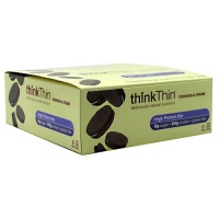 thinkThin Cookies & Cream, Gluten Free, 2.1-Ounce Bars (Pack of 10)