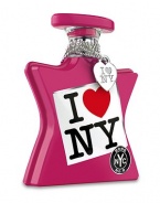 To celebrate the debut of the I Love New York by Bond No. 9 eau de parfum collection, we're offering a limited edition with a detachable silver heart charm on a chain. So here at last is a wearable symbol of your love for the Empire State. Notes of mandarin zest, spicy nutmeg, blueberry accord, roses, pink peonies, patchouli, musk, vanilla, sandalwood and leather accord. 3.4 oz.