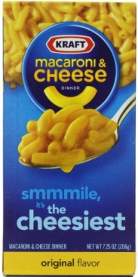 Kraft Blue Box Macaroni & Cheese, 7.25-Ounce Boxes (Pack of 15)