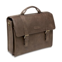 Hartmann Leather Business Cases Hudson Slim Brief Brown