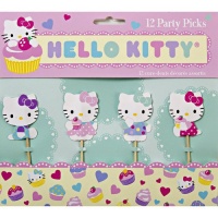 Meri Meri Hello Kitty Party Picks, 12-Pack