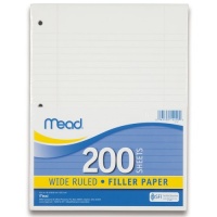 Mead Wide-Ruled Filler Paper, 200 Sheets (15200)