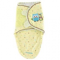 Summer Infant SwaddleMe Appliqued Cotton Knit, 7-14 pounds,Owl