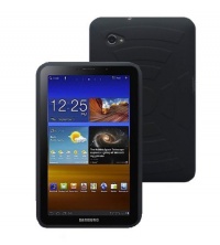 Samsung GALAXY Tab 7.0 PLUS Tablet Silicone Protective Cover Case - Black