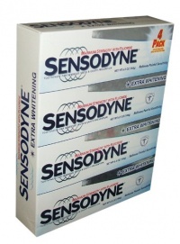 Sensodyne Maximum Strength & Extra Whitening (pack of 4)