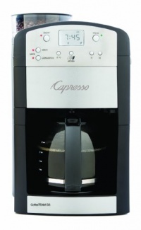 Capresso 464.05 CoffeeTeam GS 10-Cup Digital Coffeemaker with Conical Burr Grinder