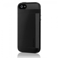 Incipio Stowaway for iPhone 5 - Retail Packaging - Obsidian Black / Obsidian Black