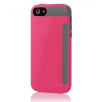 Incipio Stowaway for iPhone 5 - Retail Packaging - Cherry Blossom Pink / Charcoal Gray