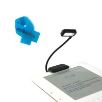 GTMax Black Dual LED Clip-On Reading Book Light for Amazon Kindle, Nook, Snoy EBook, E-Readers, Tablets, PDAs, Cell Phone with Cable Tie -in Dark Use