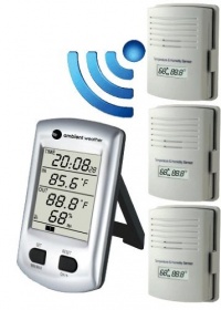 Ambient Weather WS-0101-X3 Wireless Thermo-Hygrometer with Three Remote Sensors, Calibration