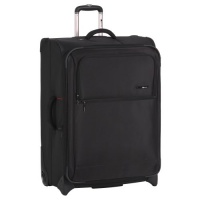 Delsey Luggage Helium Superlite Lightweight 2 Wheel Rolling Upright, Black, 29 Inch