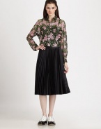 Stunning, intricate floral embroidery decorates this sheer, cropped design.Shirt collarButton frontLong dolman sleevesButton cuffsAbout 18 from shoulder to hemNylonDry cleanImportedModel shown is 5'9 (175cm) wearing US size Small. 