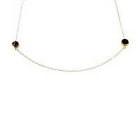 Gorjana Chloe Double Bead Necklace Gold