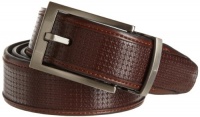 Geoffrey Beene Men's Woven Inlay Reversible Belt