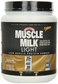 Cytosport Genuine Muscle Milk Light Lean Muscle Protein Powder, Chocolate, 1.65-Pound Jar