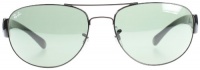 Ray Ban Sunglasses RB3448 002 Black/Crystal Green 63mm