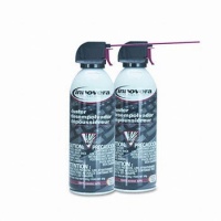 Innovera 51505 Compressed Gas Duster, 10Oz Can, 2 Pack