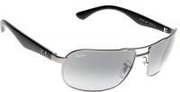 Ray-Ban RB3492 Highstreet Authentic Sunglasses/Eyewear - Matte Gunmetal/Crystal Gray Gradient / 62mm