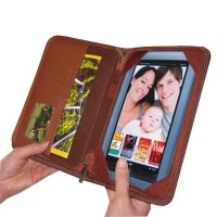 TrendyDigital Folio Case for for Nook Tablet / NOOKcolor Nook Color eBook Reader from Barnes & Noble, Brown