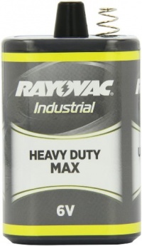 Rayovac 6V-HDM 6-Volt Industrial Heavy-Duty Maximum Lantern Battery with Spring Terminals