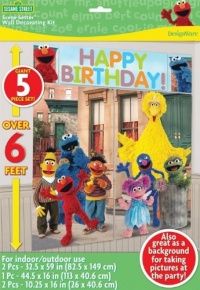 Sesame Street Scene Setter Decoration Set (Multi-colored) Party Accessory