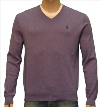 Polo Ralph Lauren Mens Pima Cotton V-Neck Sweater