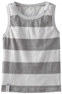 LRG - Kids Boys 2-7 Little Striped Tank Top, Ash Heather, 6