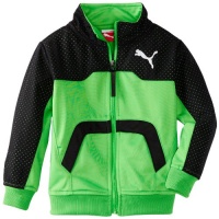 Puma - Kids Boys 2-7 Little Perforated Jacket, Green, 5