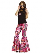 Fun World Womens Sexy 60s 70s Hippie Halloween Costume Bell Bottom Pants