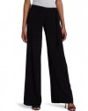 Splendid Women's Wide Leg Tie belt Pant, Black, Medium