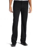 7 For All Mankind Men's Standard Classic Straight Leg Jean in Black Out