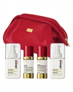 With your purchase of the Cellcosmet Ultra Vital and Eye Contour Cream, you will receive this luxurious red leather travel bag with a Purifying Gel and Activator Gel as our gift to you. Set includes: 1 oz. Ultra Vital, 1 oz. Eye Contour Cream, 4.2 oz. Purifying Gel, 4.5 oz. Activator Gel and a red leather travel bag.