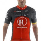 Nike 2010 Men's RadioShack Race Day Short Sleeve Cycling Jersey - gi-ssra-rash-redd