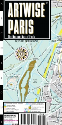 Artwise Paris Museum Map - Laminated Museum Map of Paris, FR