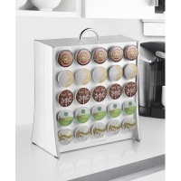 Mind Reader The Wall Coffee Pod Storage Stand (50 K Cups) - White