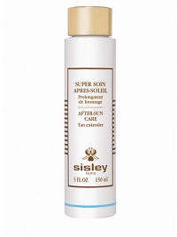 New and specifically designed to help repair skin exposed to the sun. Soothing, repairing and moisturizing, the light cream provides an instant feeling of comfort and freshness while leaving skin looking luminous and delightfully golden. The tan-extender formula features a light self-tanning effect to make your tan last longer after you return from a holiday in the sun. Suitable for all skin types, the fresh and easily absorbed cream can be used on both the face and body. 