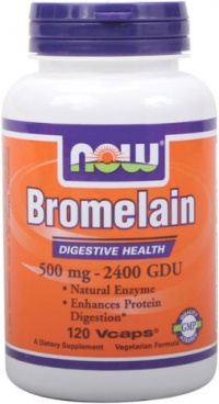 NOW Foods Bromelain 2400Gdu/500mg, 120 Vcaps