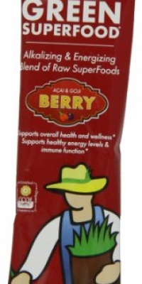 Amazing Grass Berry Flavor Drink Powder, Green SuperFood, 15-Count Packets