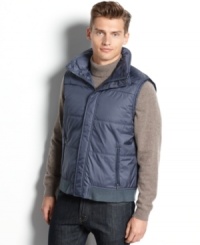 Add this vest from Clavin Klein over a flannel or sweater for the ideal layered look for fall. (Clearance)