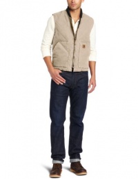 Carhartt Men's Arctic-Quilt Lined Sandstone Vest V02