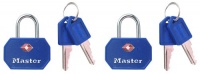 Master Lock 4681TBLR TSA-Accepted Keyed Luggage Locks, Red or Blue, 2-Pack