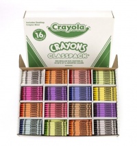 Crayola 800CT Regular Size Crayons 16 Colors Classpack