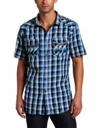 Marc Ecko Cut & Sew Men's Tricolor Gingham Shirt