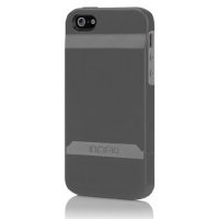 Incipio Stashback for iPhone 5 - Retail Packaging - Graphite Gray / Haze Gray