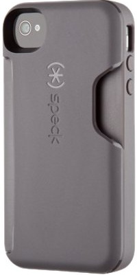 Speck Products SPK-A1409 SmartFlex Card Case for IPhone 4S - 1 Pack - Carrying Case - Retail Packaging - Soot