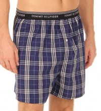 Tommy Hilfiger Men's Plaid Woven Boxer